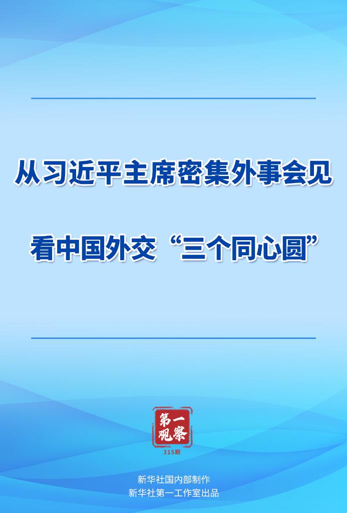 第一觀察丨從習(xí)近平主席密集外事會(huì)見看中國(guó)外交“三個(gè)同心圓”